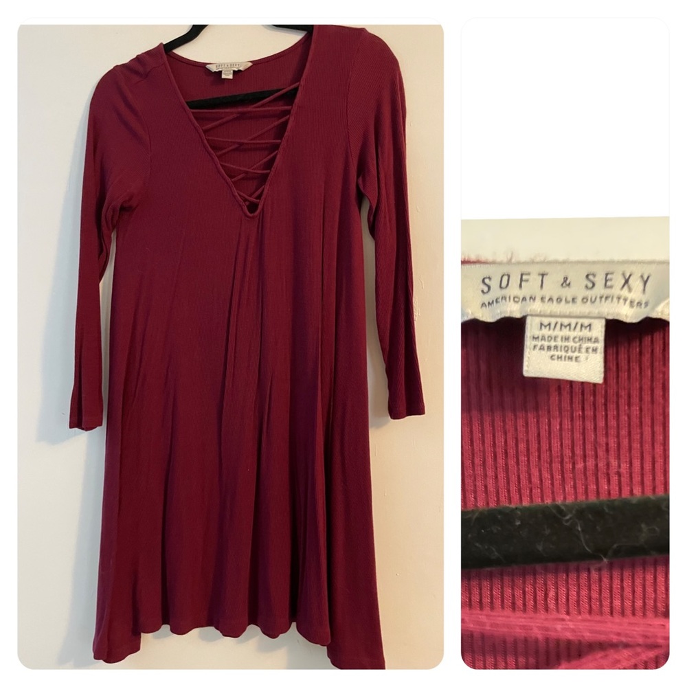 Velvet red dress